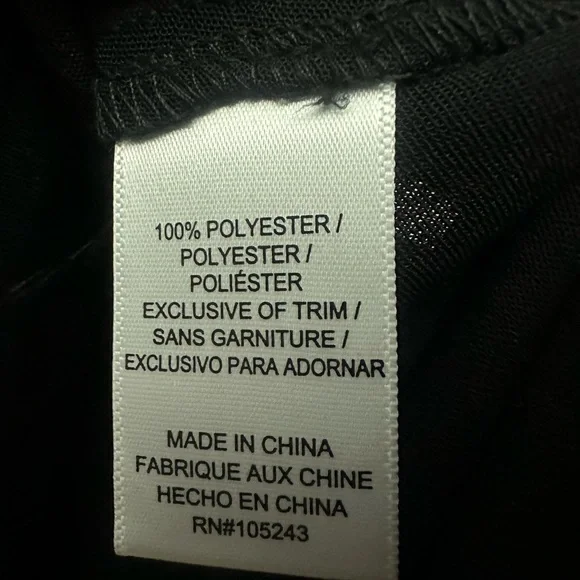 Olivia Grey Daily Look Crepe Romper Size Medium Ruched Sleeve Tie Waist Black - Picture 5 of 6